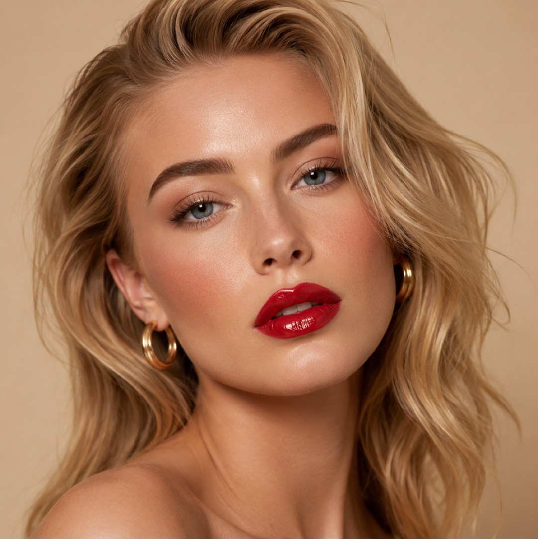 Signature red lip